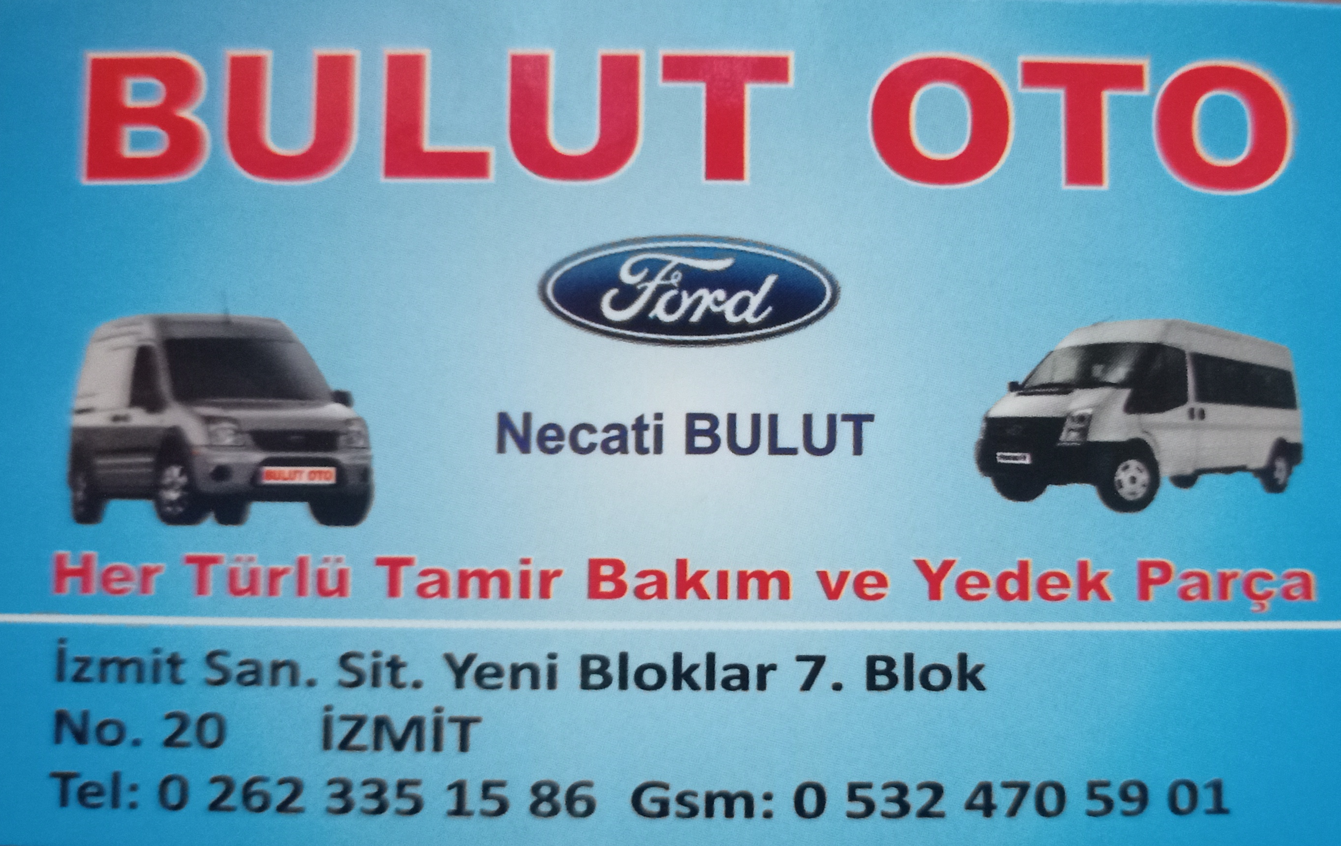BULUT OTO FORD SERVİSİ