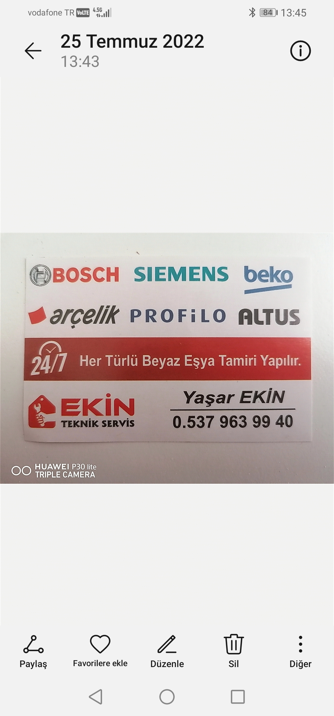 EKİN TEKNİK (BEYAZ EŞYA KOMBİ SERVİSİ) 