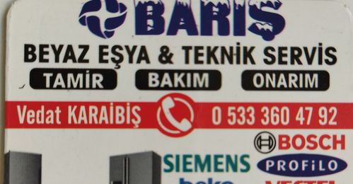 Barış Beyaz Eşya Teknik Servis 