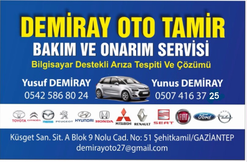 Demiray Oto Tamir Bakım ve Onarım Servisi 